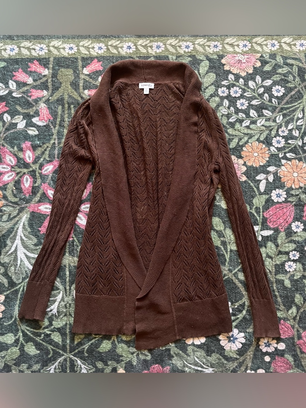 🍏 Vintage Open Crochet Cardigan 🍏